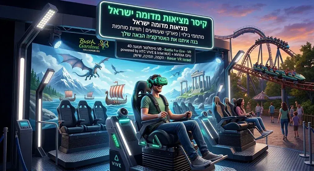 כיצד המציאות המדומה (VR) כובשת את פארקי השעשועים בעולם – ואיך תביאו את ההצלחה הזו לעסק שלכם בישראל