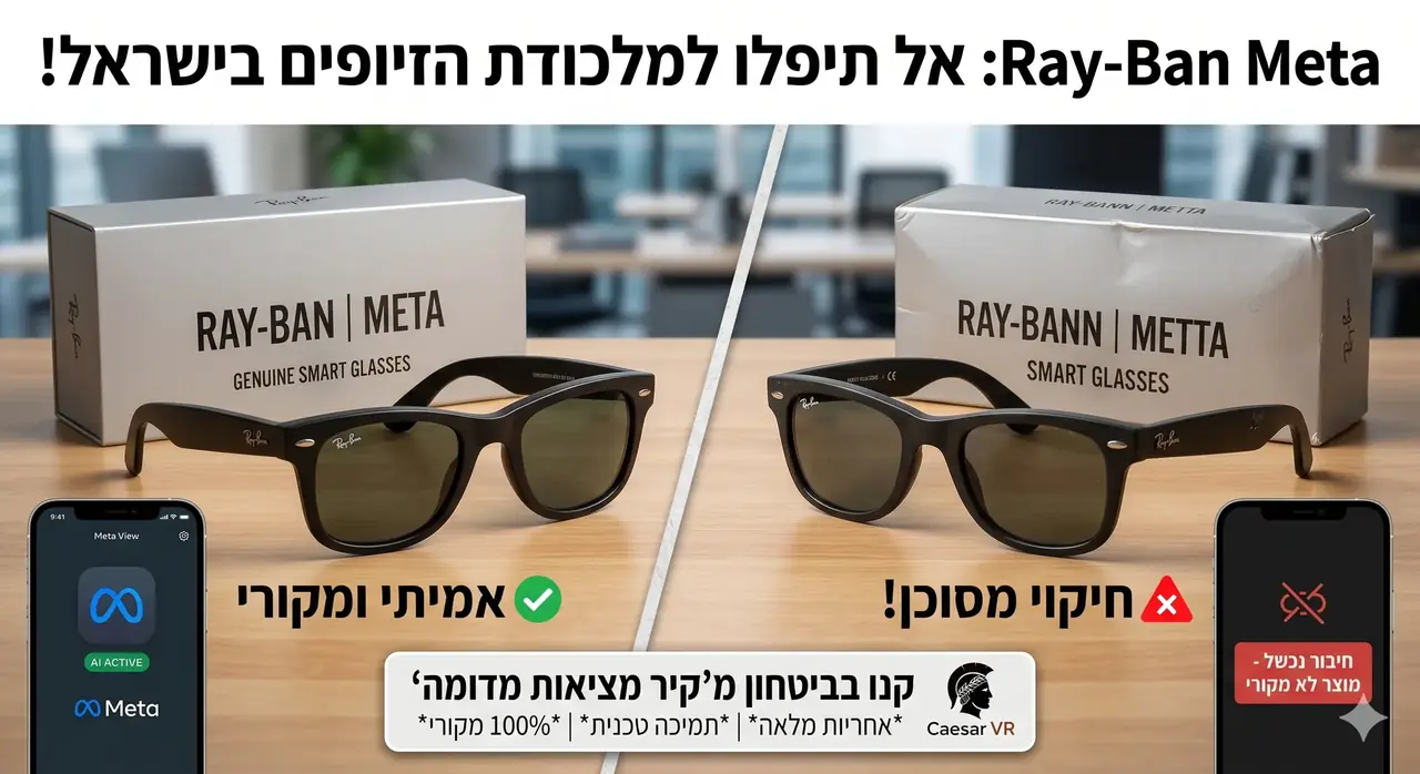 מכת זיופים בישראל: האם משקפי ה-Ray-Ban Meta שלכם הם חיקוי זול?