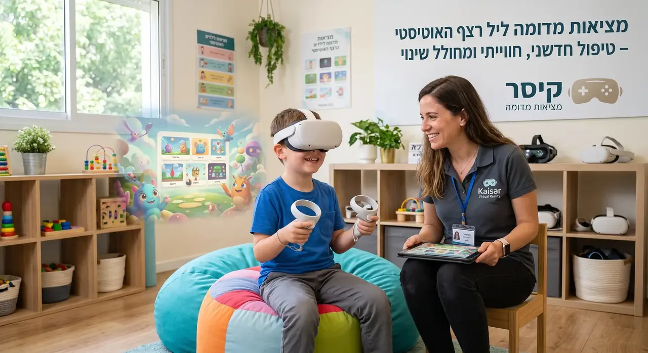 מציאות מדומה ככלי טיפולי לילדים על הרצף האוטיסטי – הגישה המקצועית של קיסר מציאות מדומה