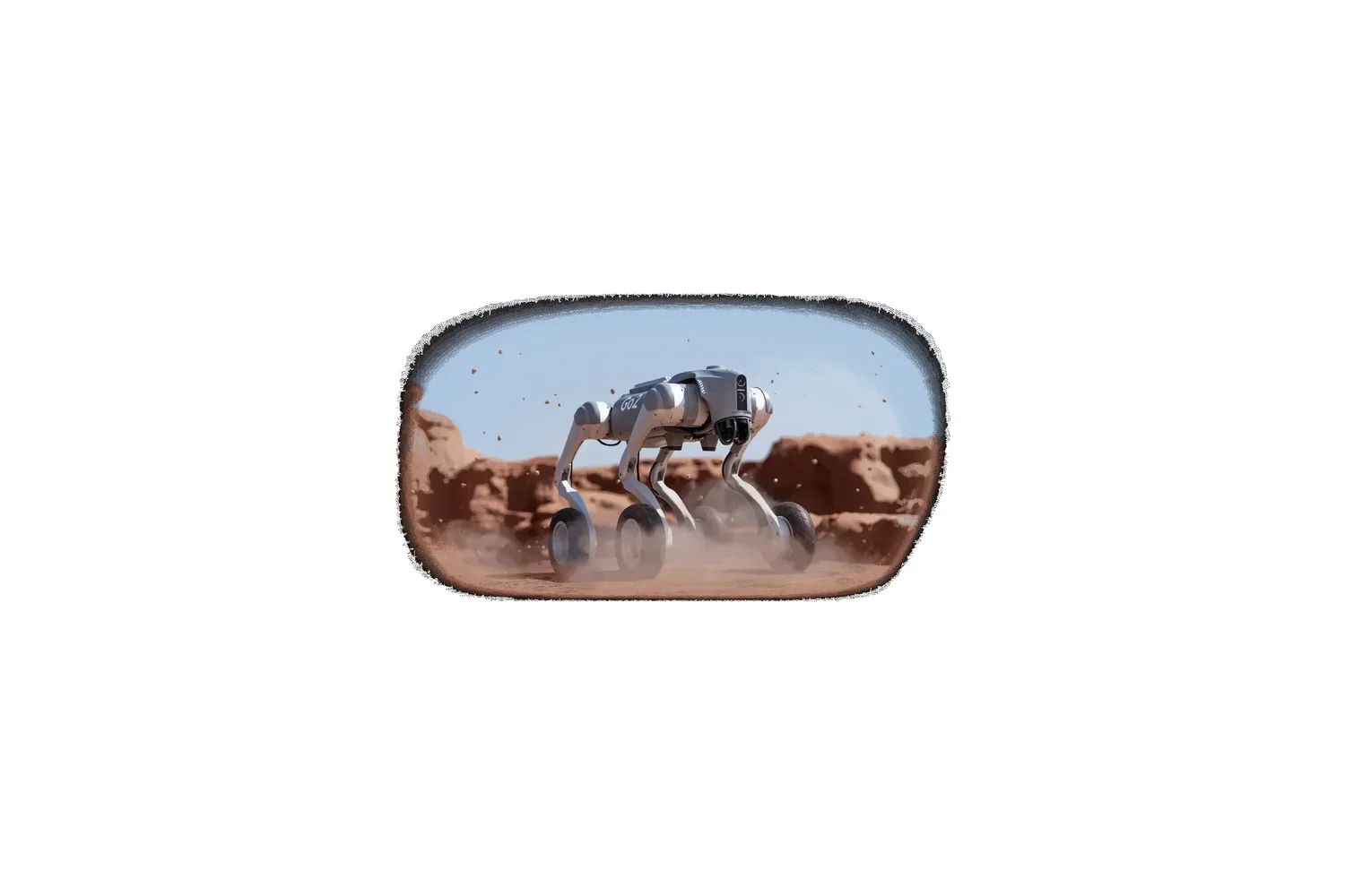 Unitree Go2-W – כלב רובוטי עם גלגלים לכל תוואי